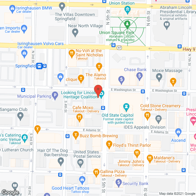 Illinois Network of Ctr in google map