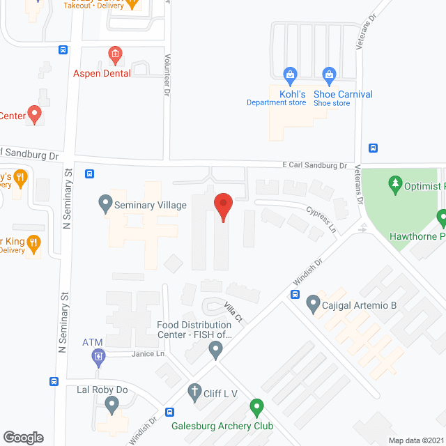 Seminary Estates and Villas in google map