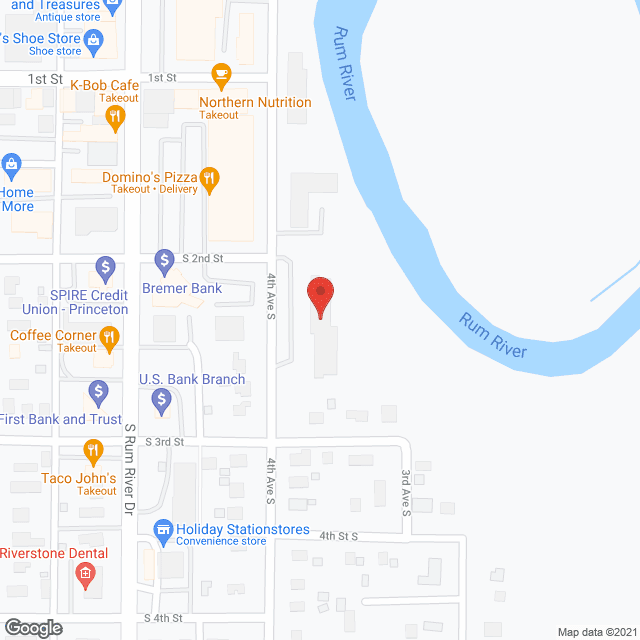 Princeton Apartments in google map