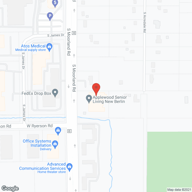 Applewood Senior Homes DUP in google map