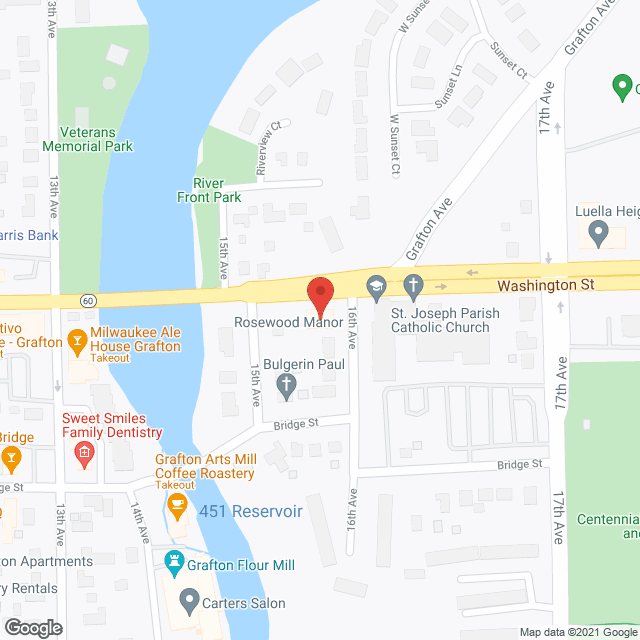 Washington Heights of Grafton in google map