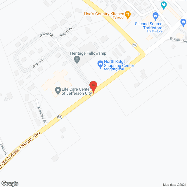 Life Care Ctr of Jefferson Cty in google map
