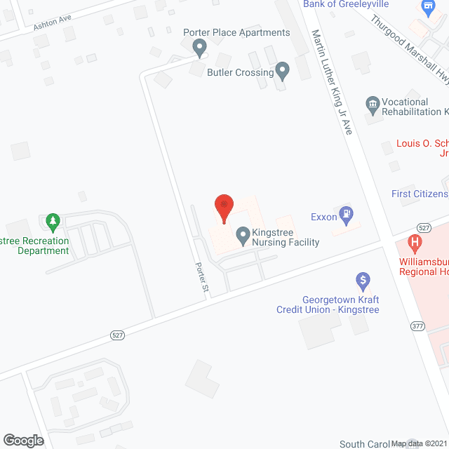 Kingstree Nursing Facility in google map