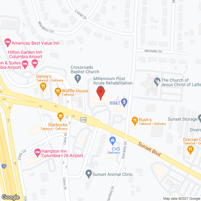 Manor Care Health Svc in google map