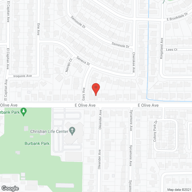 Merced Residential Care in google map