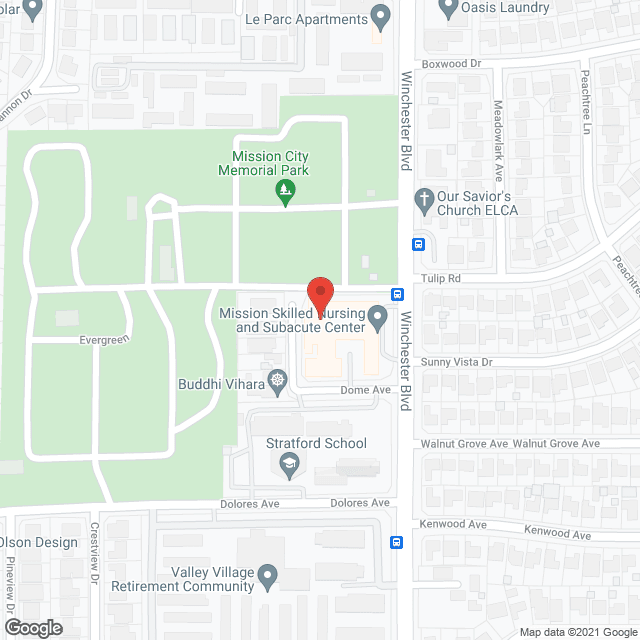 Mission Skilled Nursing Ctr in google map