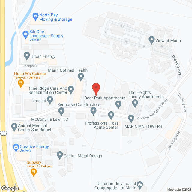 Hillside Care Ctr in google map