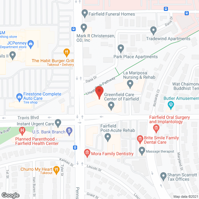 Sierra Solano Care Ctr in google map