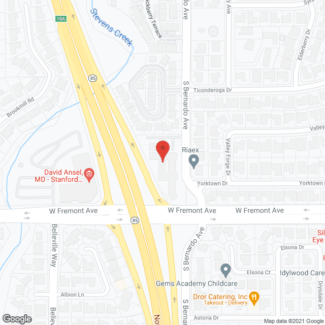 Sunnyvale Health Care Center in google map