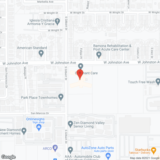 Ramona Rehabilitation & Post Acute Care Cente in google map