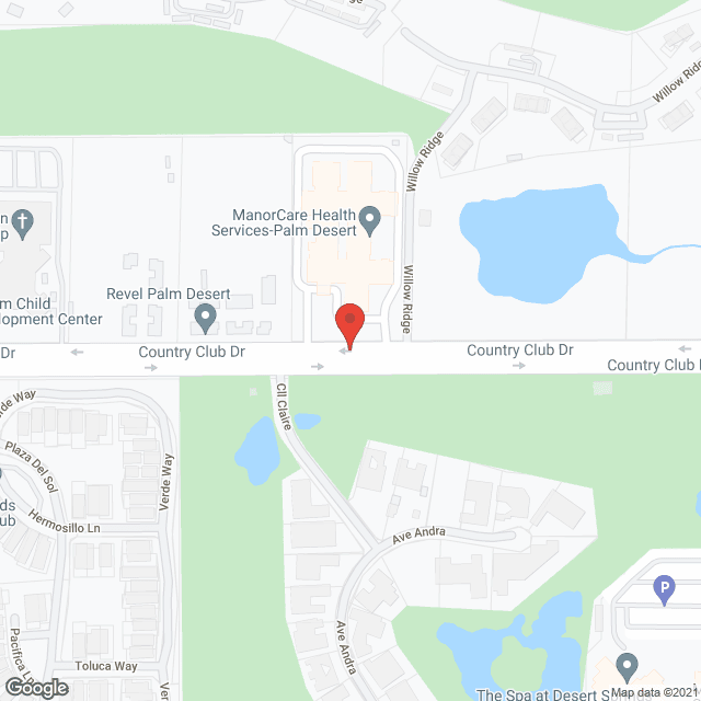 ProMedica ManorCare Palm Desert in google map