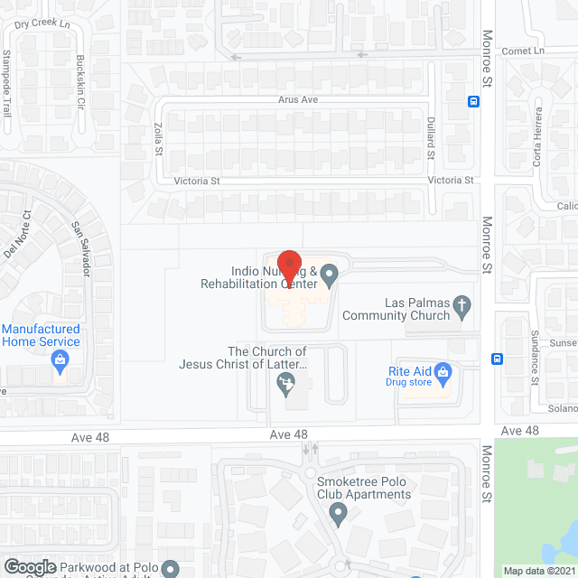 Indio Nursing & Rehab in google map