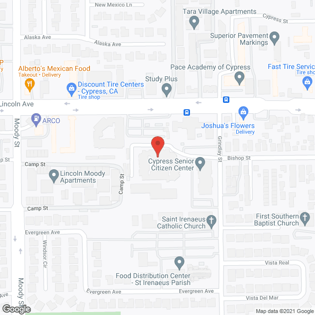 Cypress Park Senior Community in google map