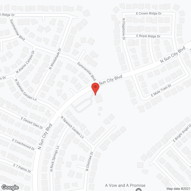 Sun City Tucson Recreation Ctr in google map