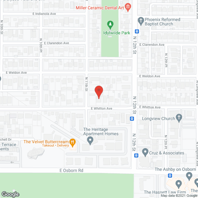 East Whitton Manor in google map