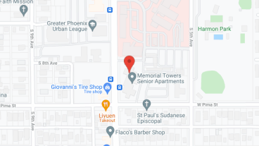Memorial Towers Seniors Apts in google map