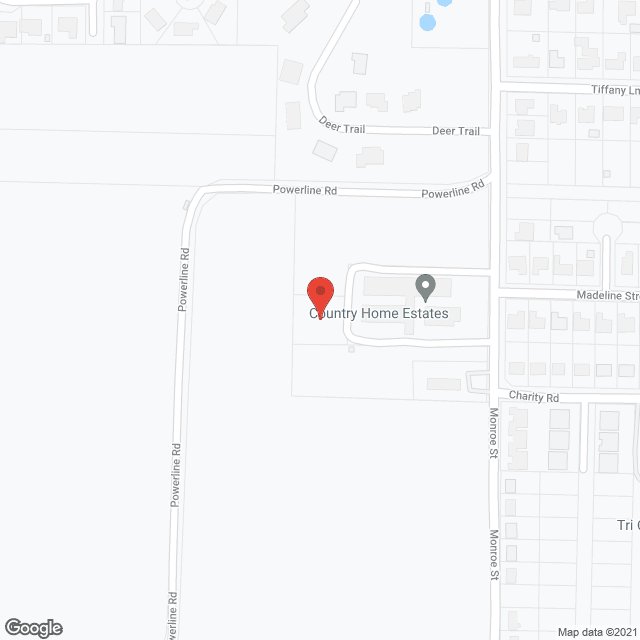 Country Home Estates in google map