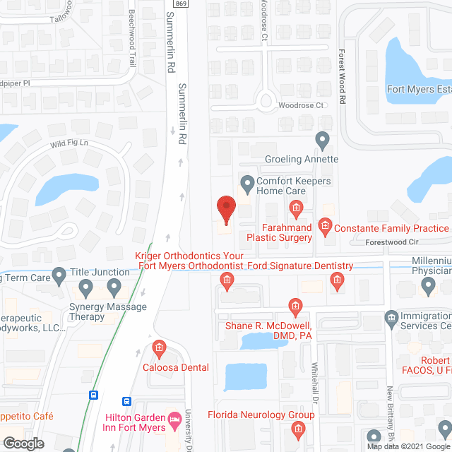 Emeritus Assisted Living in google map