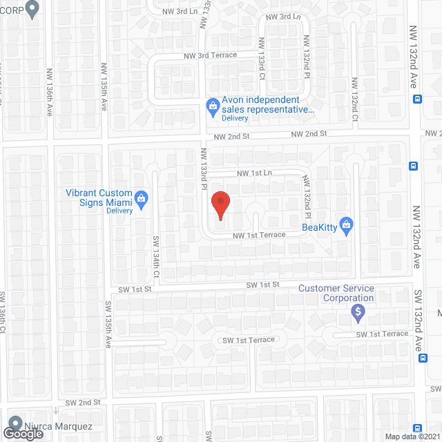 Rebeca's Home Care and ACLF in google map