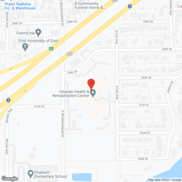 Westminster Care of Orlando in google map