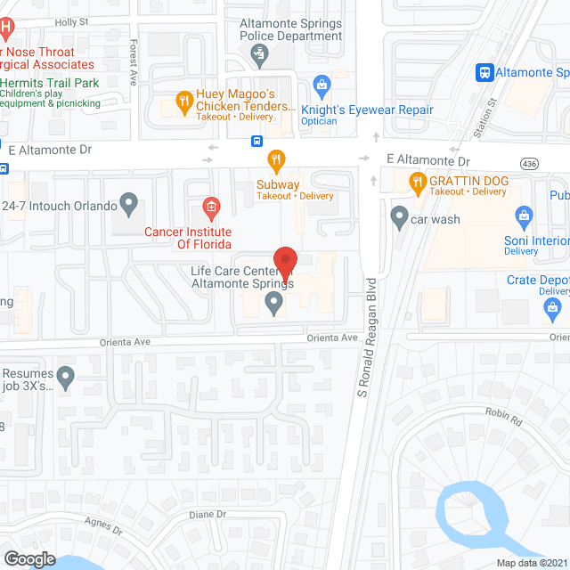 Life Care Center of Altamonte Springs in google map