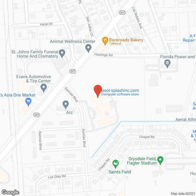 St Augustine Health & Rehab in google map