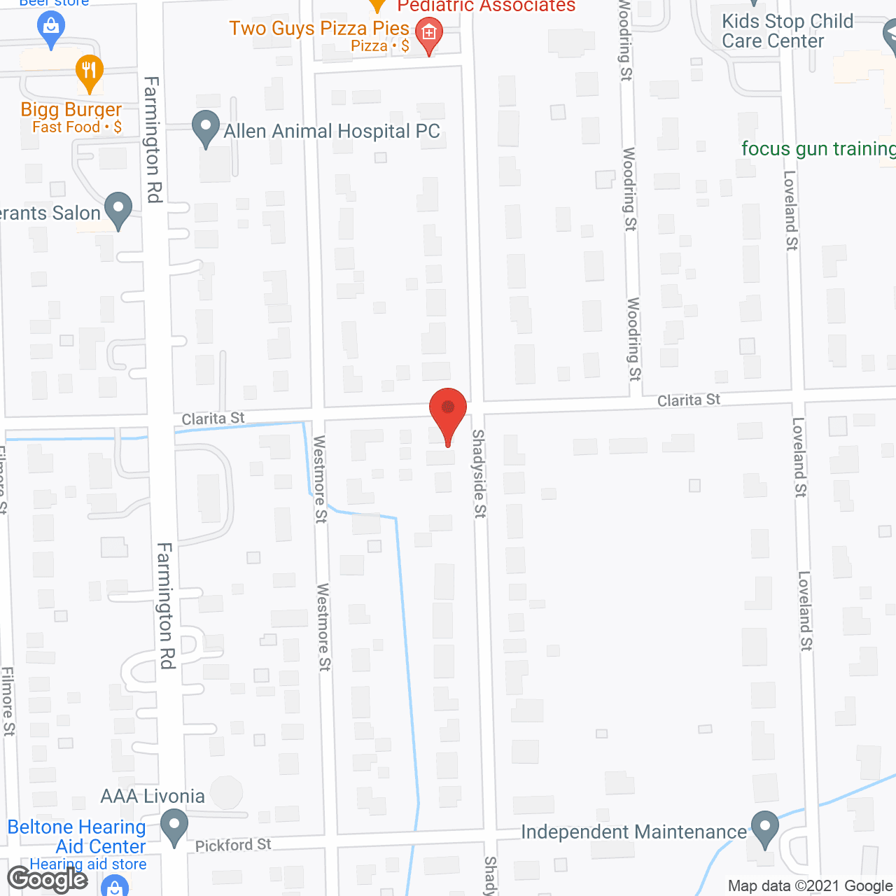 StoryPoint Livonia in google map