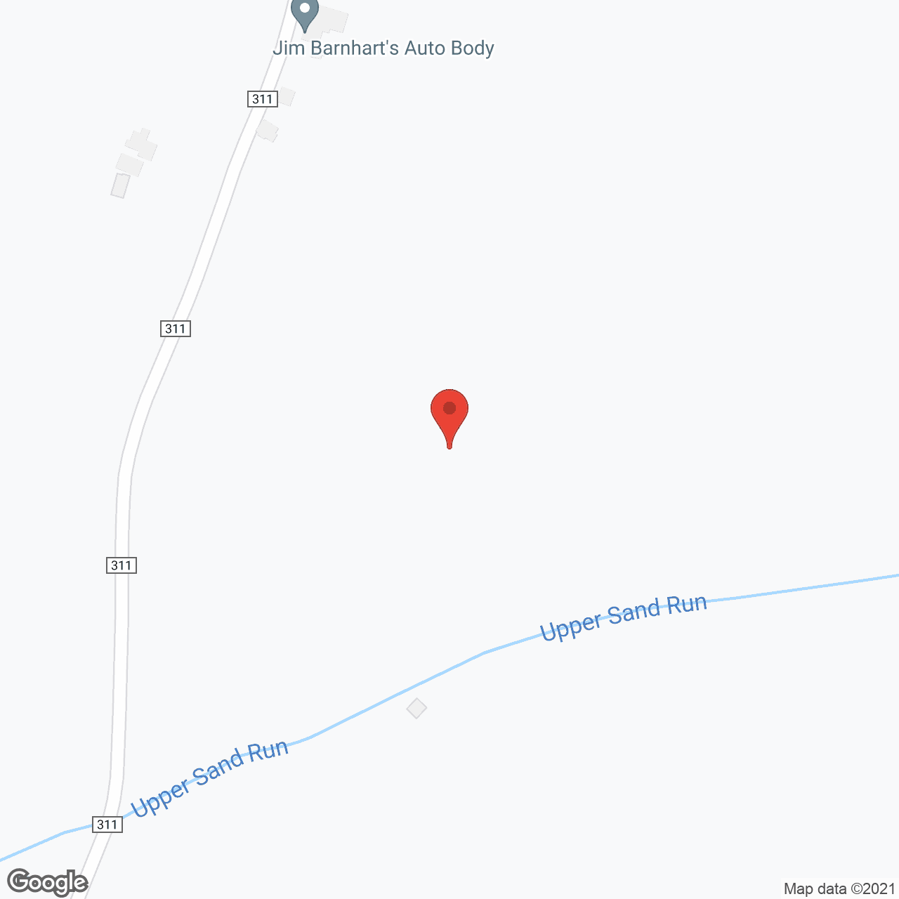 Danbury Millersburg in google map