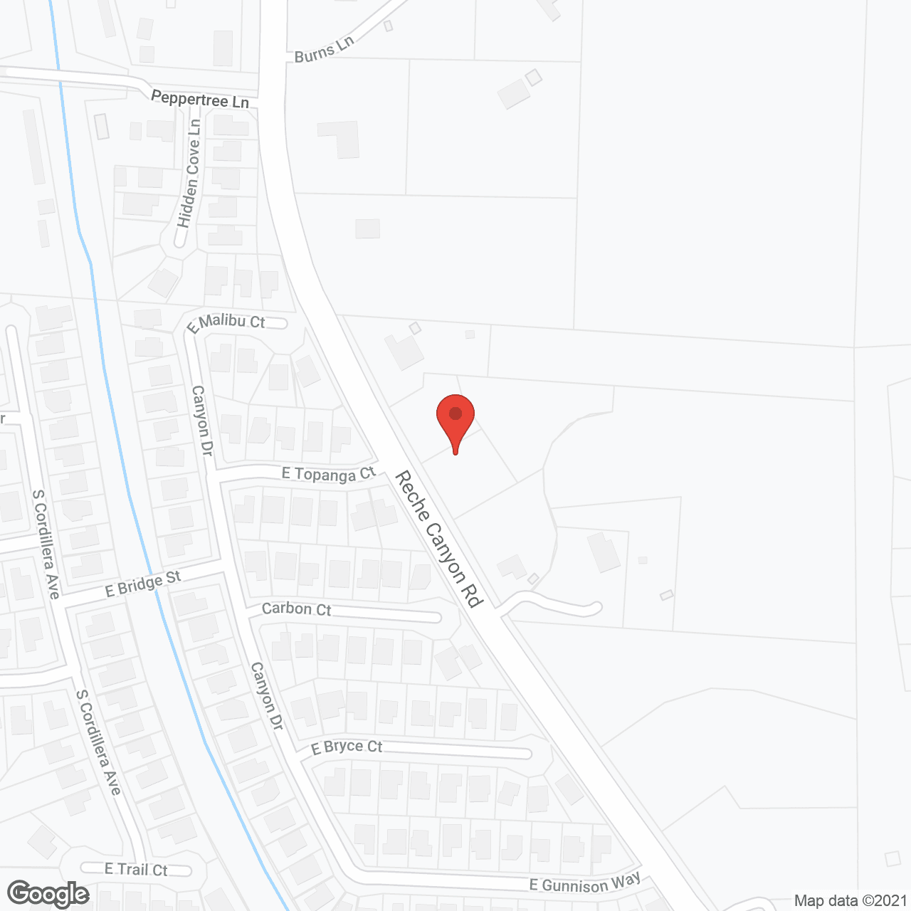 Regency Palms Colton in google map