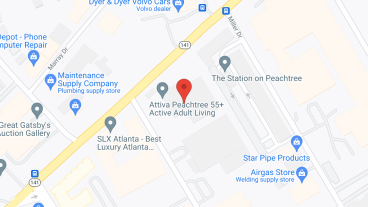Attiva Peachtree in google map