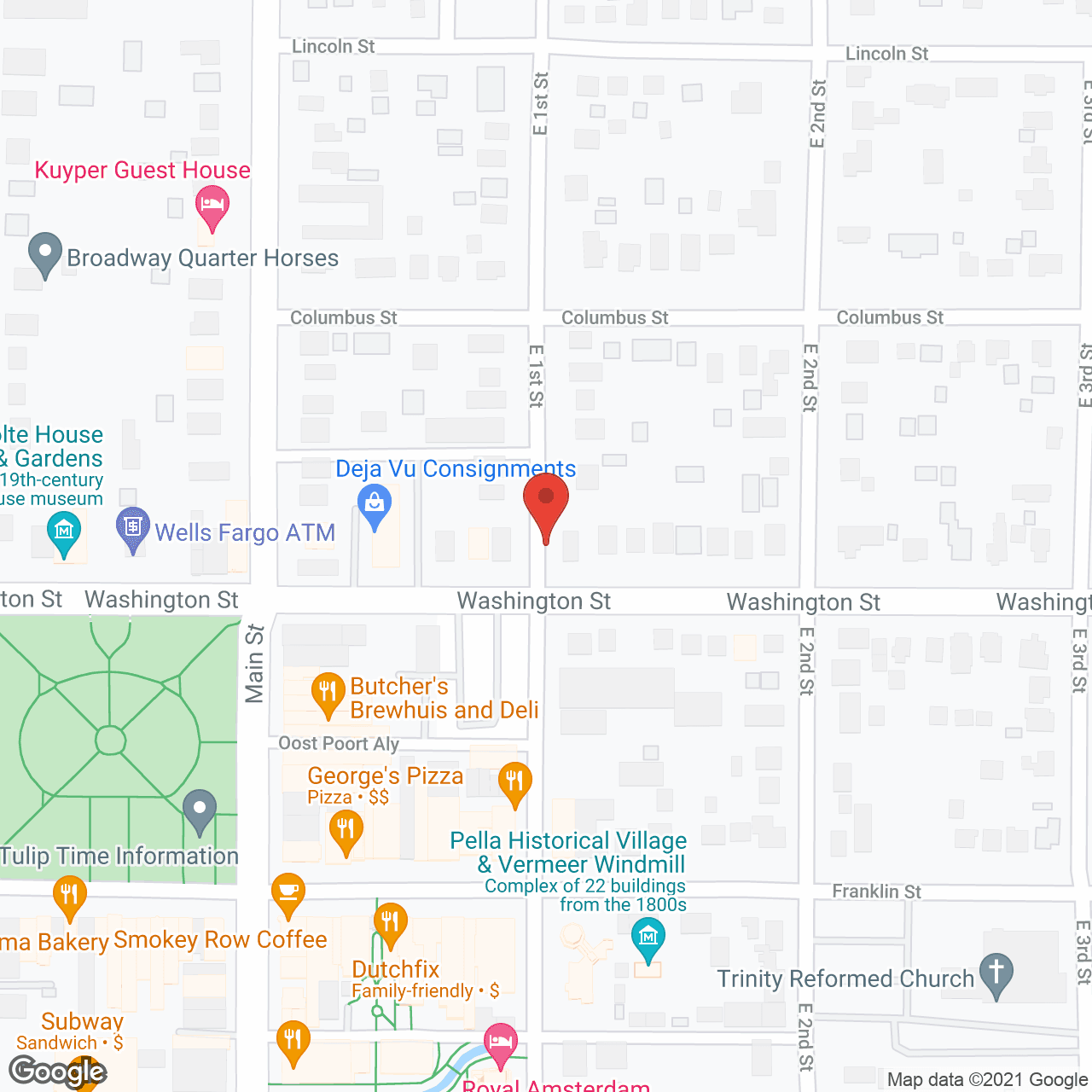 The Estates of Pella in google map