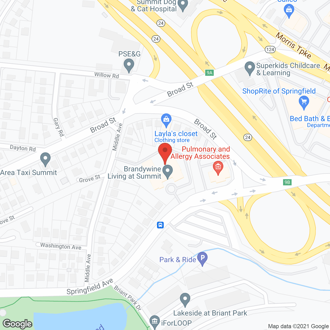 Brandywine Summit by Monarch in google map