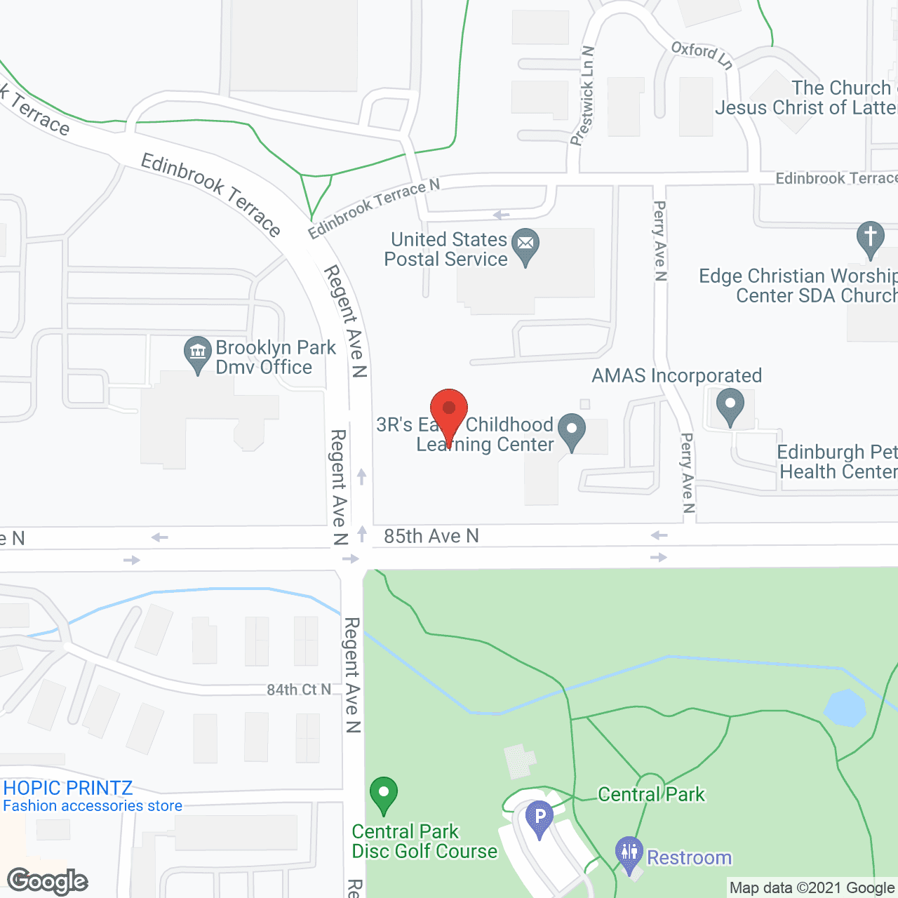 Suite Living of Brooklyn Park in google map