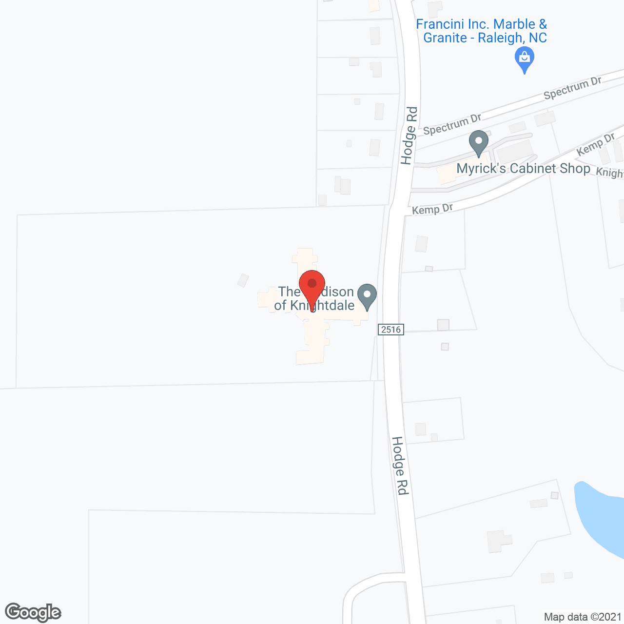 TerraBella Knightdale in google map