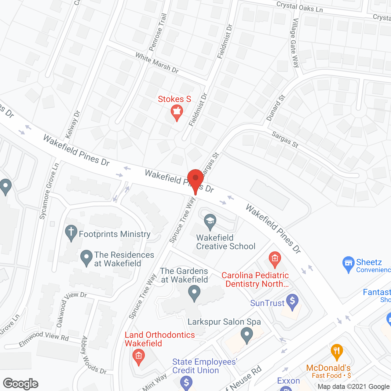 Gardens at Wakefield in google map