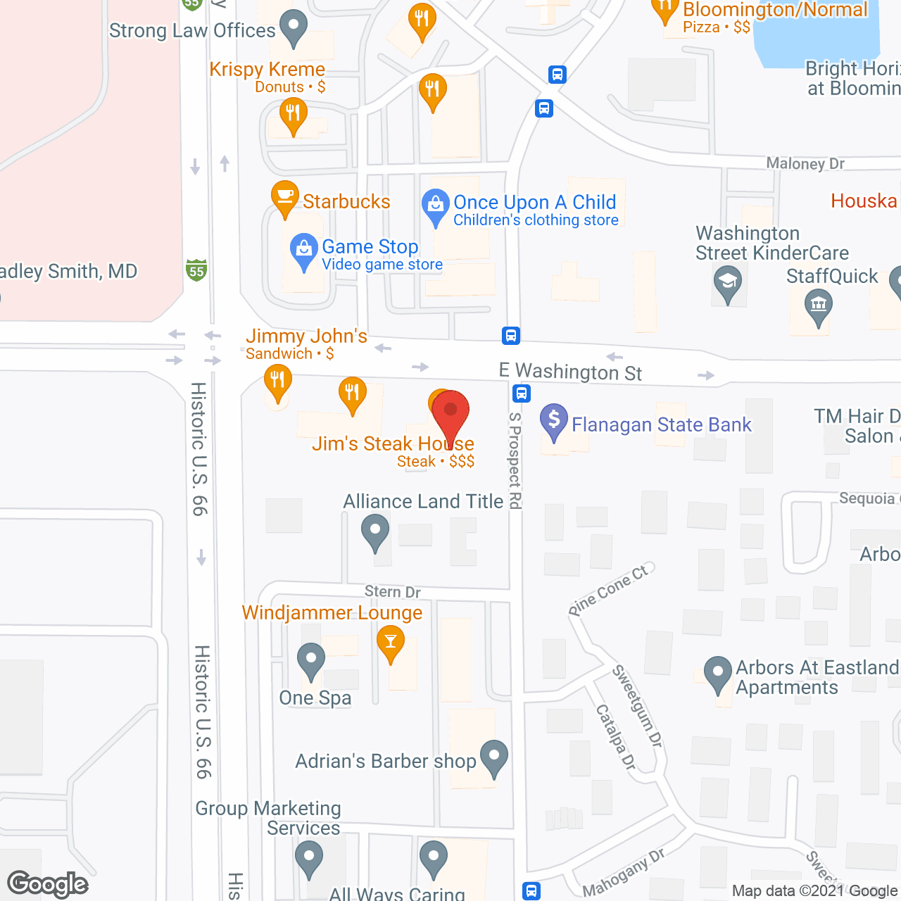 The Carriages of Bloomington in google map