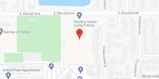 Fresno Senior Living in google map