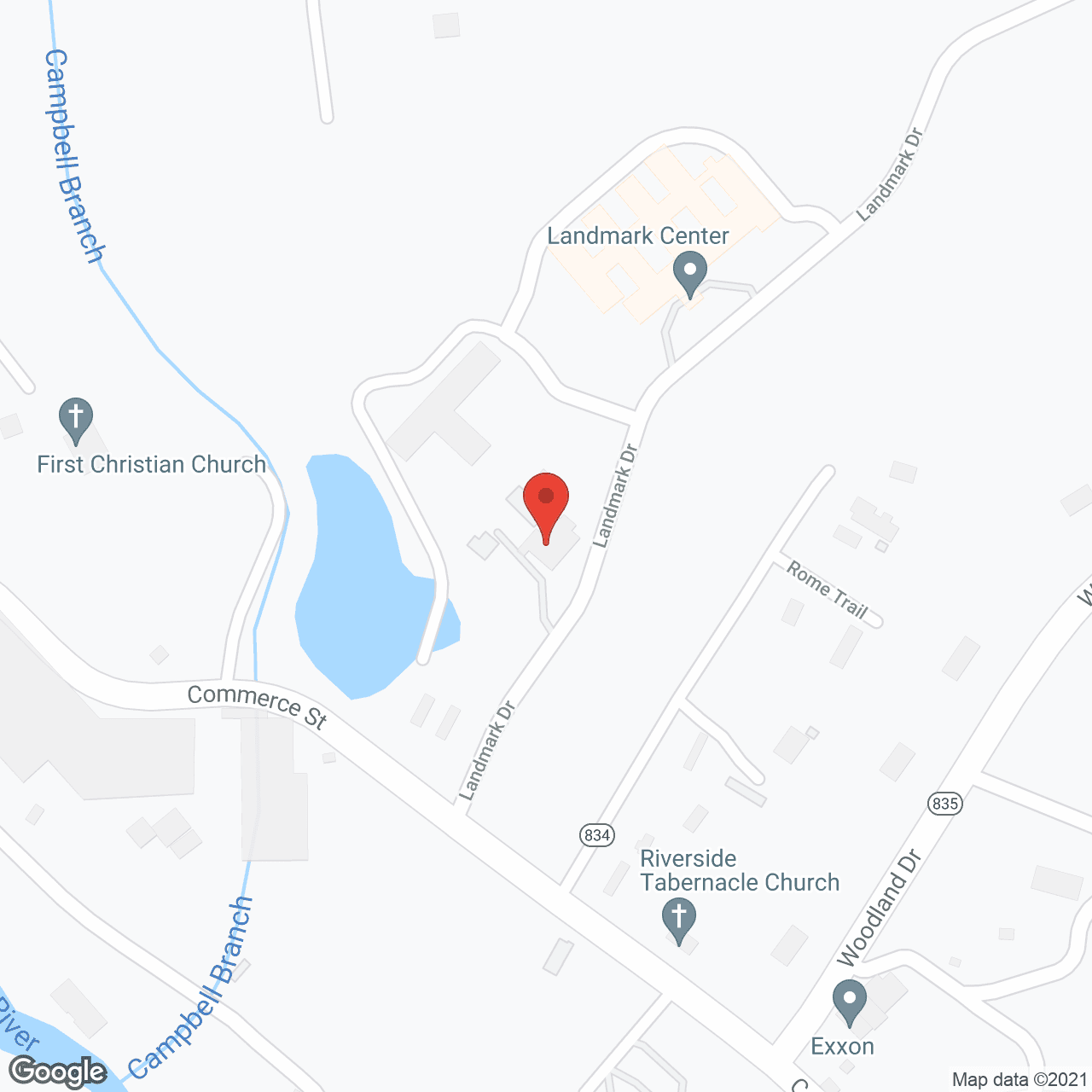 Blue Ridge Nursing Ctr in google map