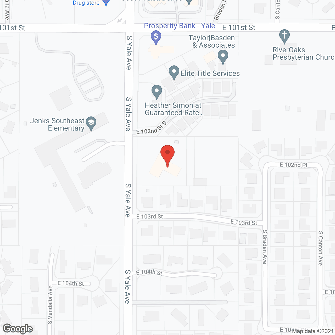 BeeHive Homes of South Tulsa in google map