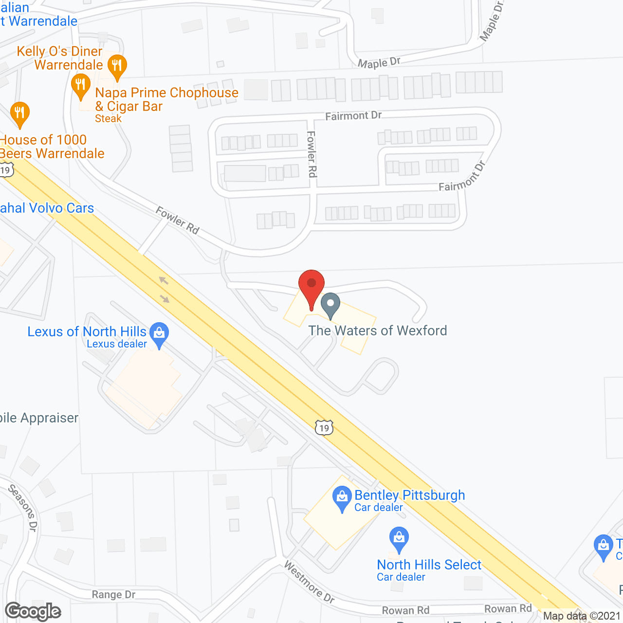 The Province of Wexford in google map