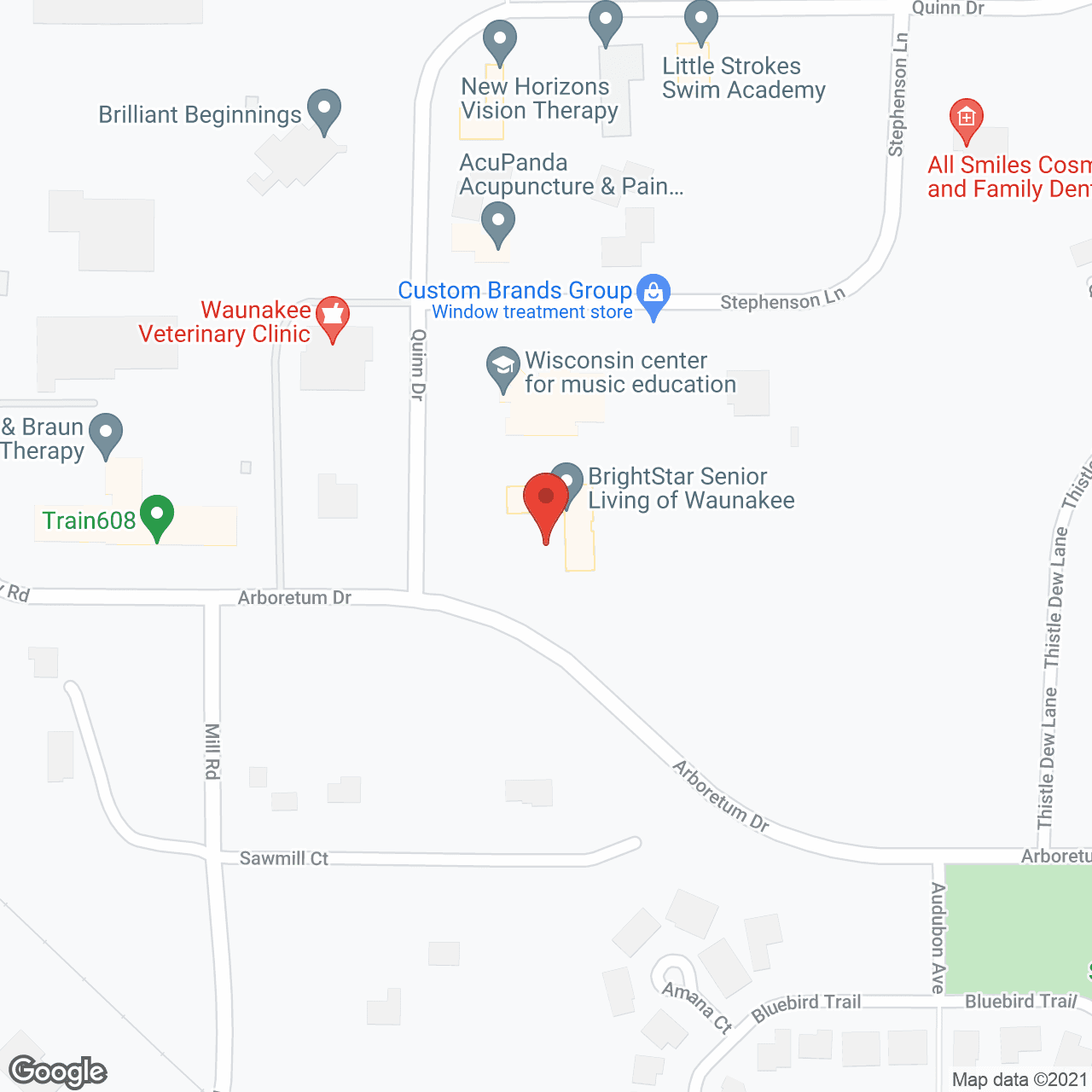 Brightstar Senior Living of Waunakee in google map