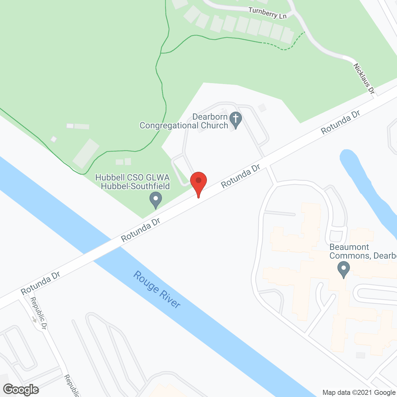 The Commons Corewell Health Senior Living Dearborn, a CCRC in google map