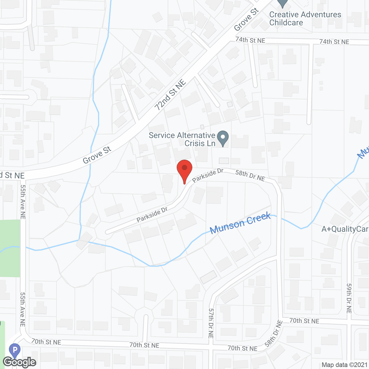 Marysville Senior Care in google map