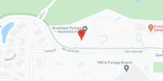 Brookdale Portage Memory Care in google map