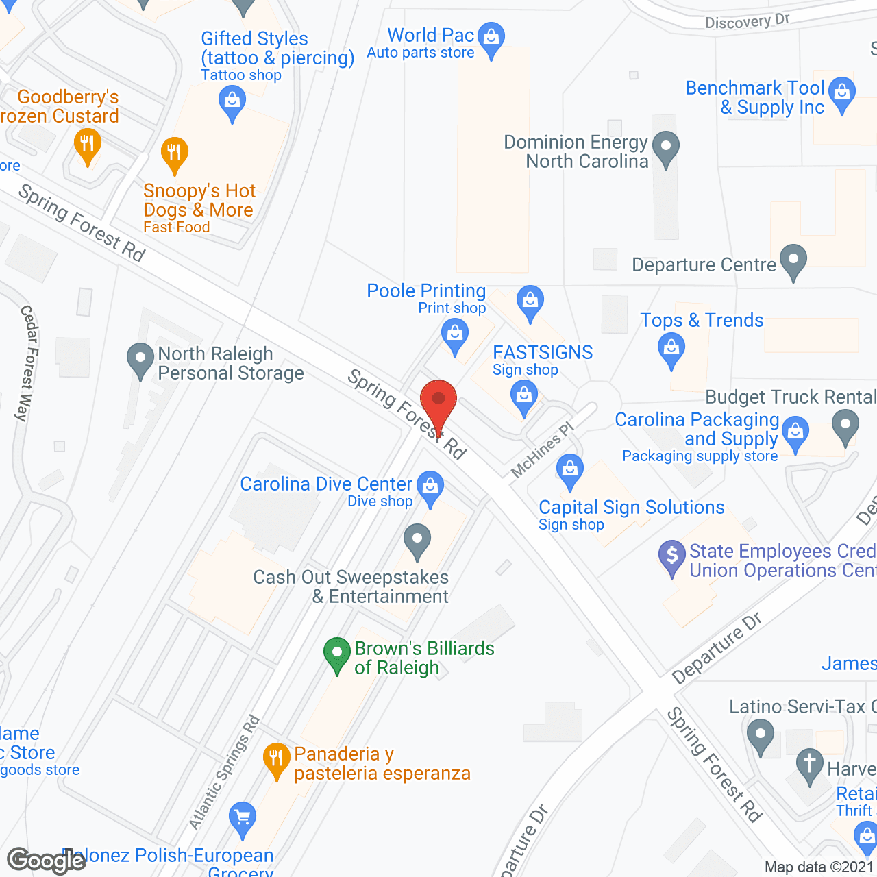 The Willows at Raleigh in google map