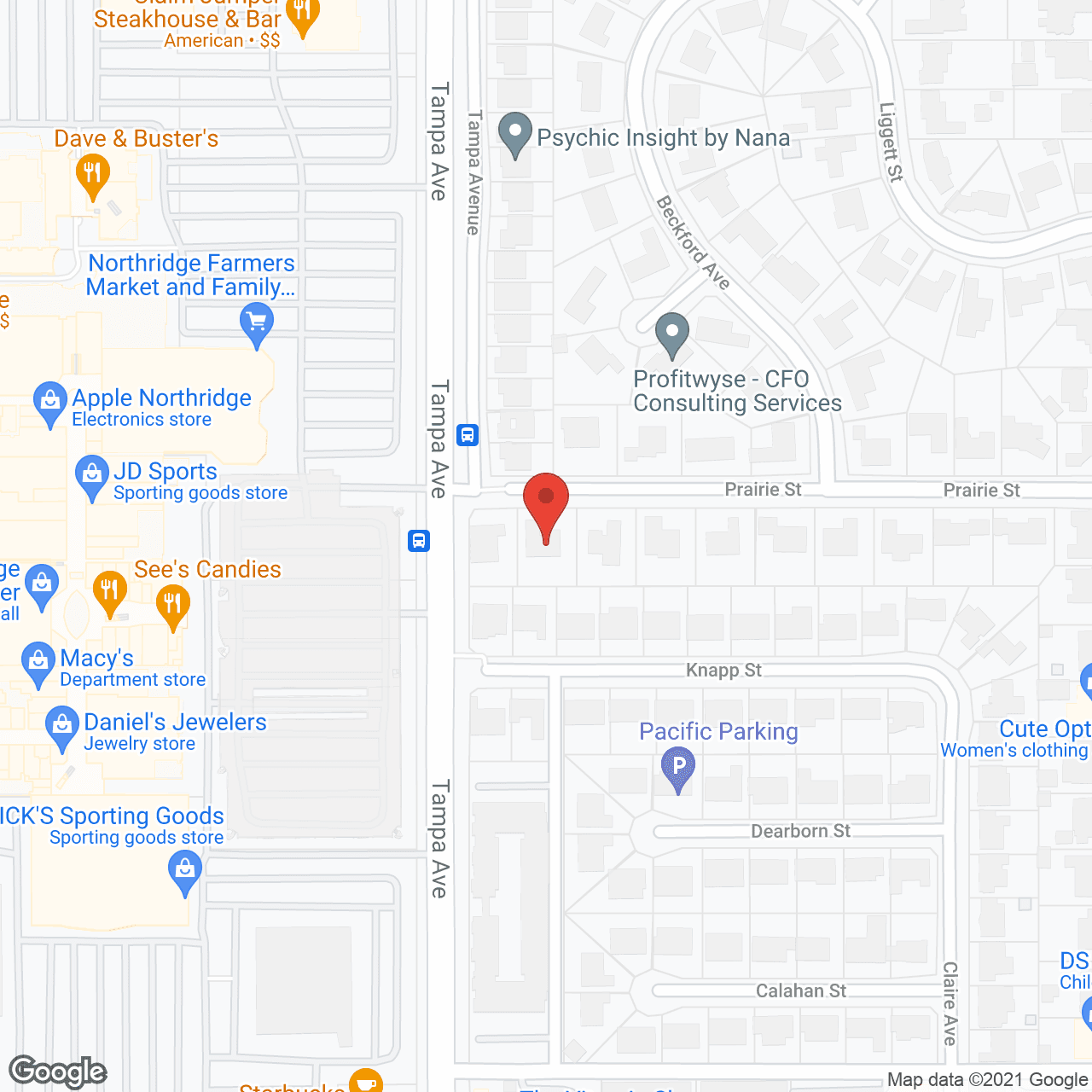 Northridge Golden Nest II in google map