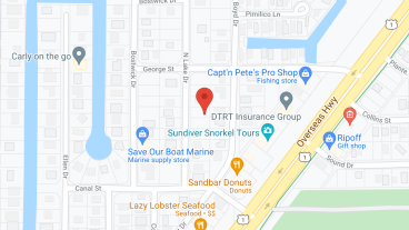 Key Largo Beach in google map
