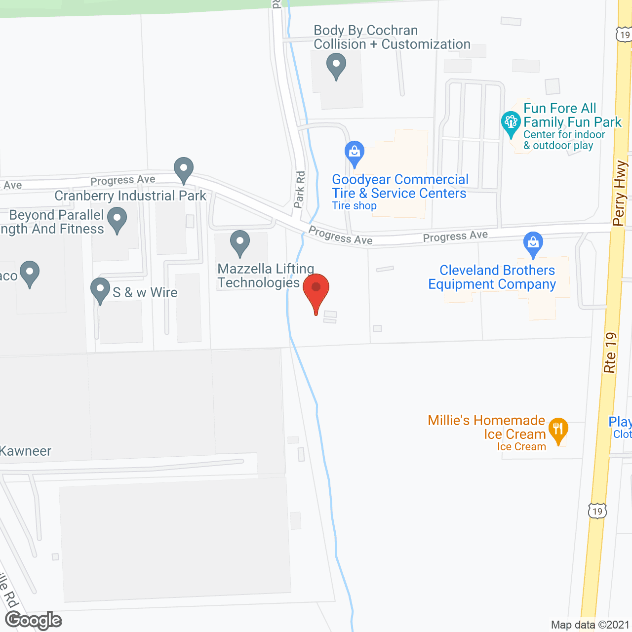 Ridgecrest at Cranberry Woods in google map