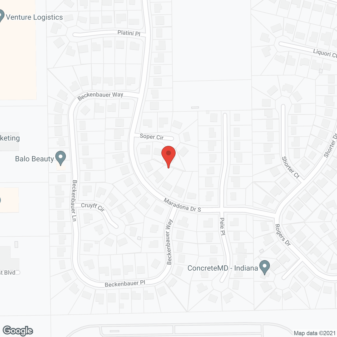 Pinnacle West in google map