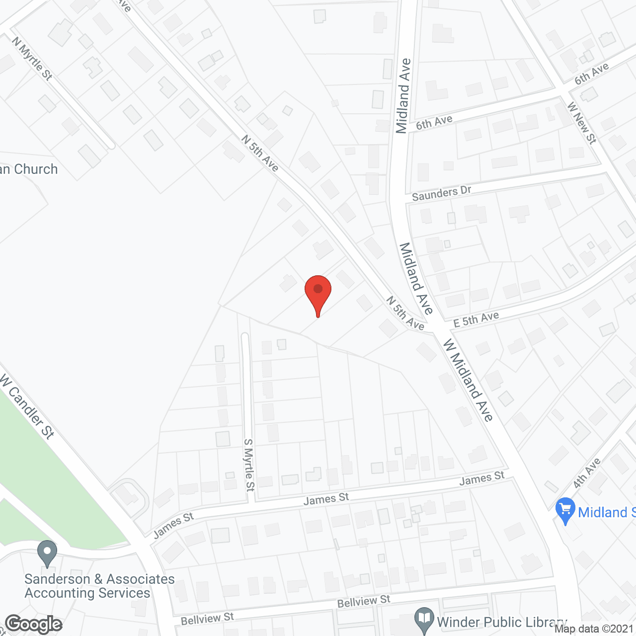 The Landing Senior Villages of Winder in google map